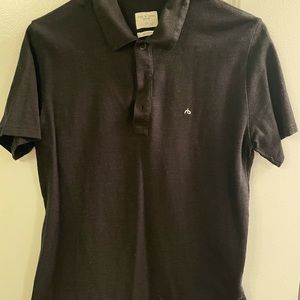 rag & bone cotton slim fit polo